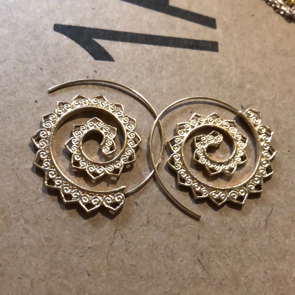 Tribal Hoop Earring